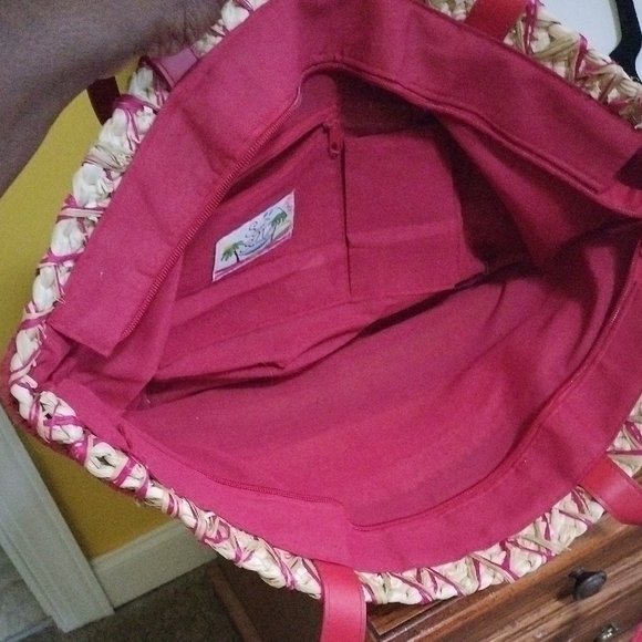 Sun N Sand Vibrant Multicolor Woven Tote Bag - Picture 3 of 8